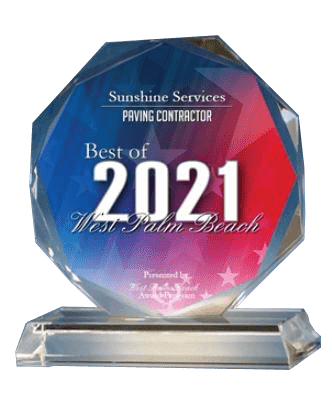 Sunshine Services -Best Paving Contractors 2021 Award - West Palm Beach
