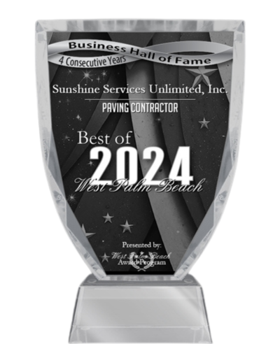 Sunshine Services 2024 Best Paving Contractor award